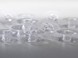 Clear Plastic Bobbins, 10-pack £12.00